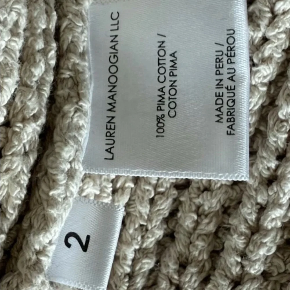 Lauren Manoogian rib boucle pullover in cream - Picture 9 of 9